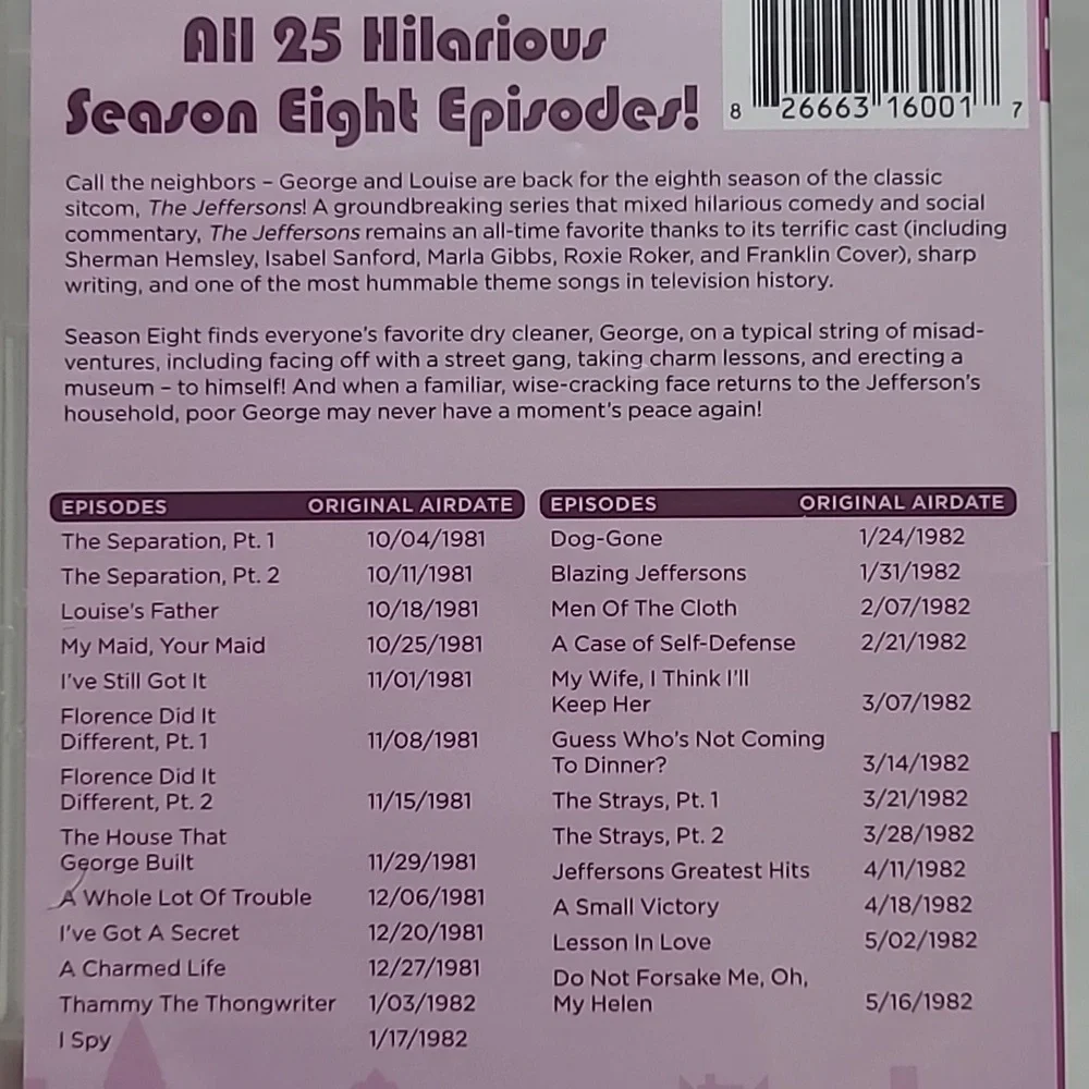 The Jeffersons Seasons Seven & Season Eight DVD Set - Picture 10 of 14